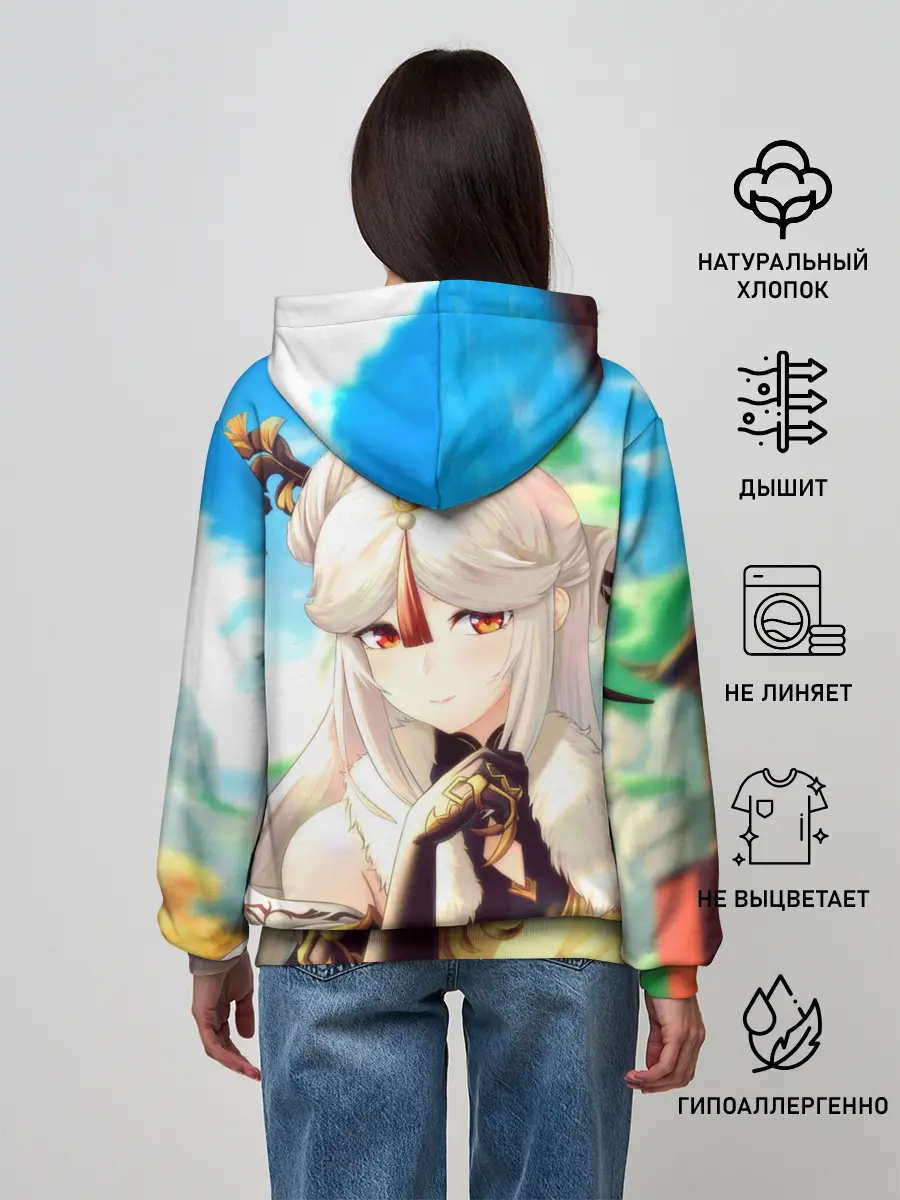Женское худи / Геншин Импакт Нин Гуан