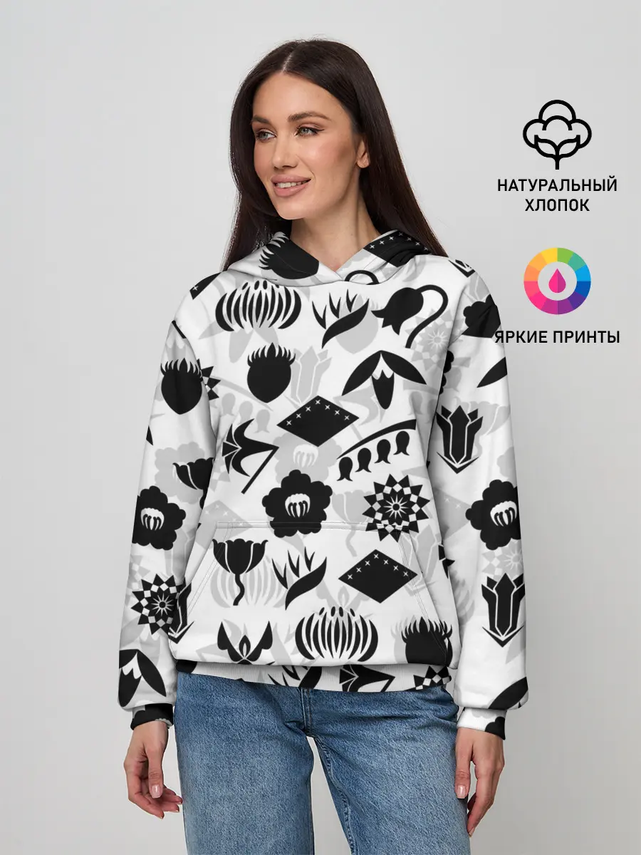 Женское худи / БЛИЧ КАПИТАНЫ ГОТЕЙ 13 ЭМБЛЕМЫ