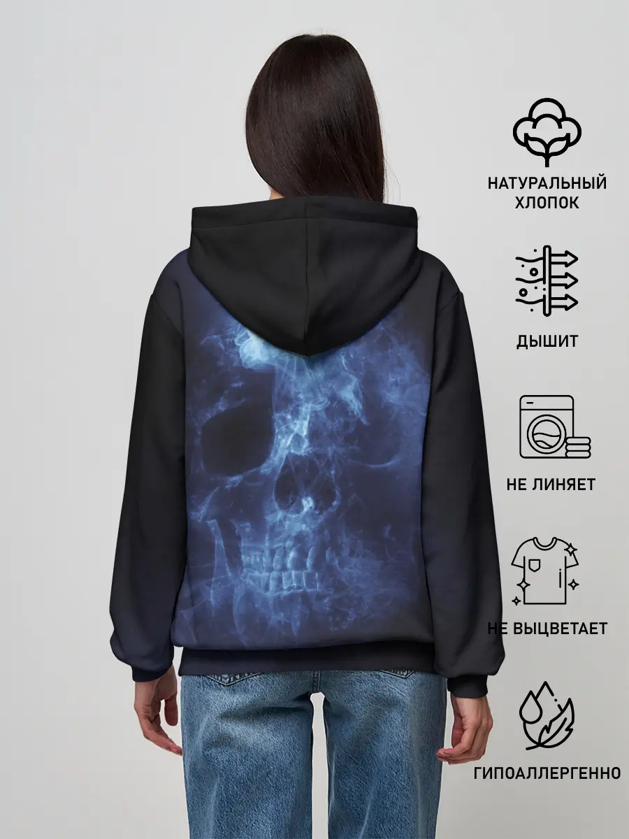 Женское худи / Призрачный череп