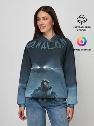 Женское худи / Halo calligraphy