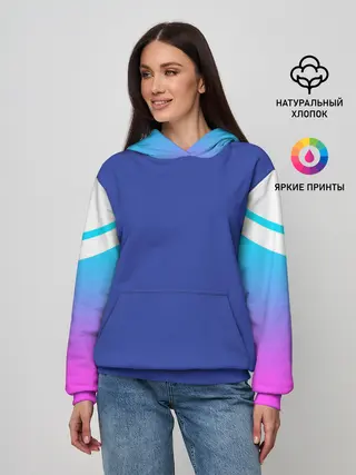Женское худи / NEON GRADIENT FITNESS UNIFORM