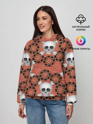 Женское худи / Кирпичные черепа
