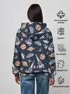 Женское худи / Корабли, планеты и спутники