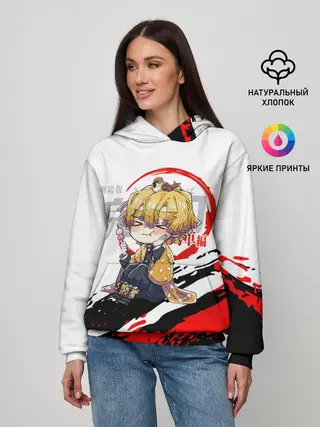 Женское худи / Agatsuma Zenitsu Kimetsu no Yaiba
