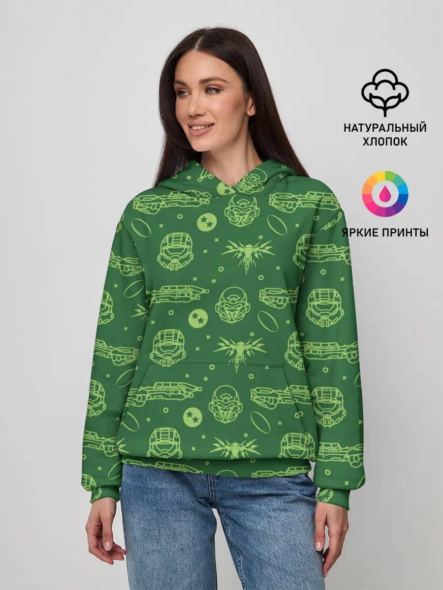 Женское худи / Halo Pattern