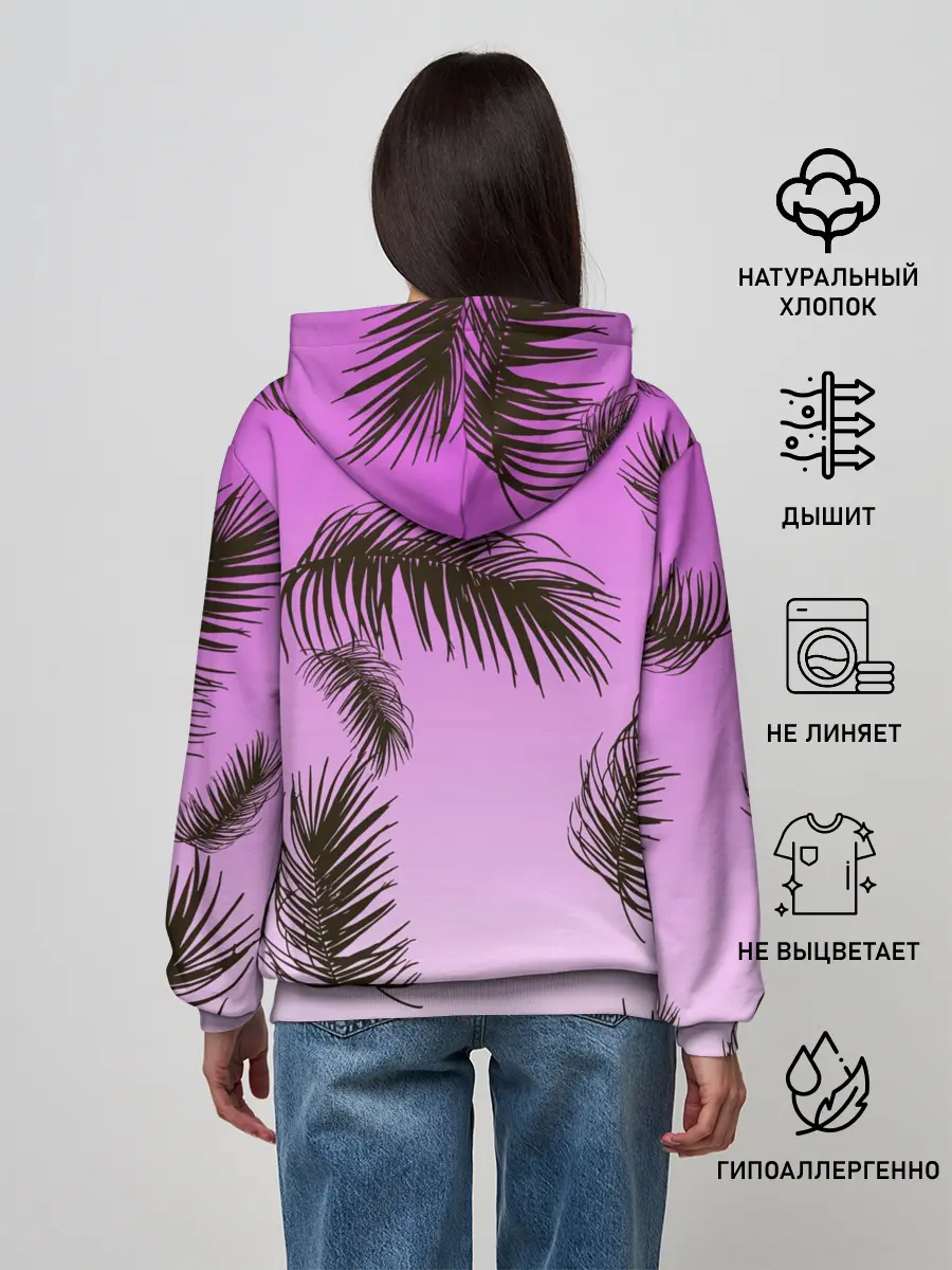 Женское худи / Тропический Закат