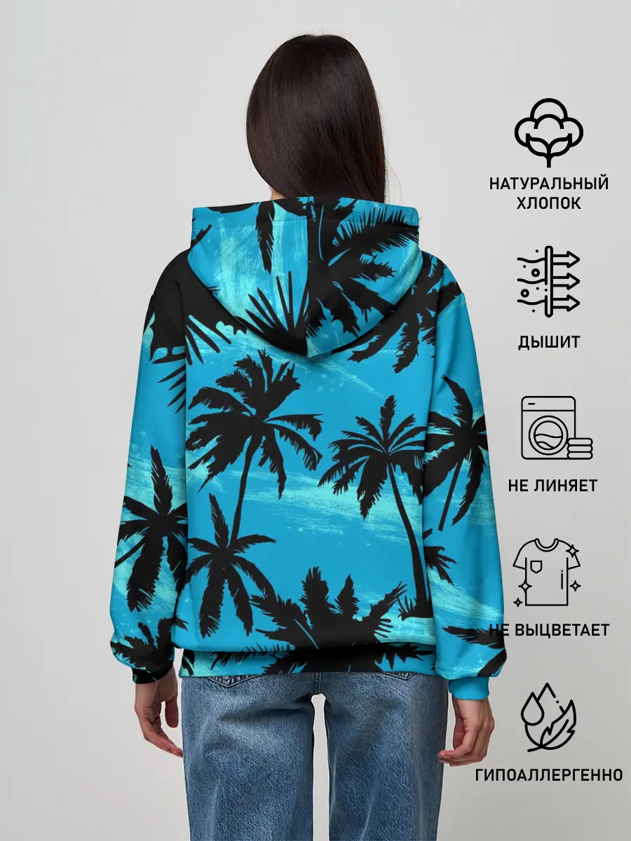 Женское худи / Пальмы в Горизонте