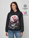 Женское худи / Damage Skull