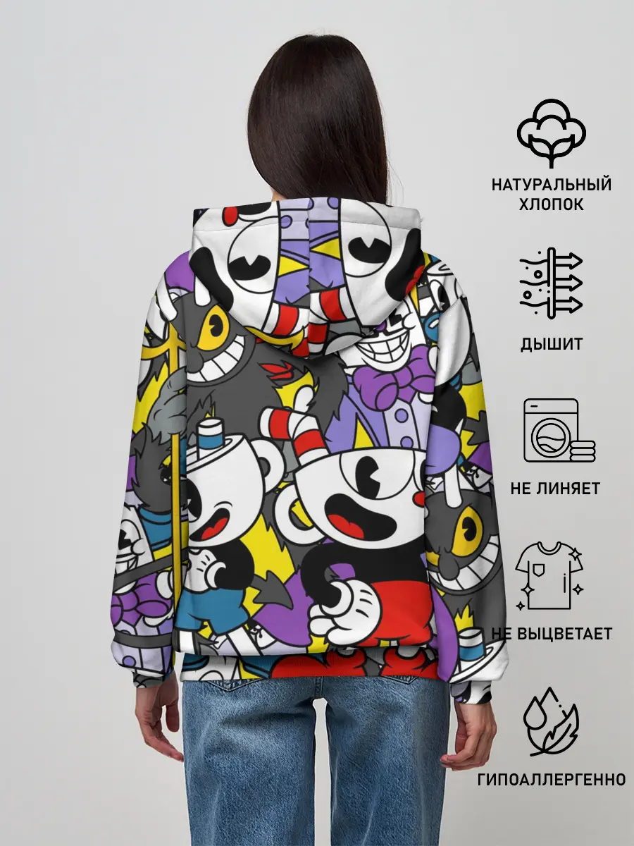 Женское худи / Cuphead