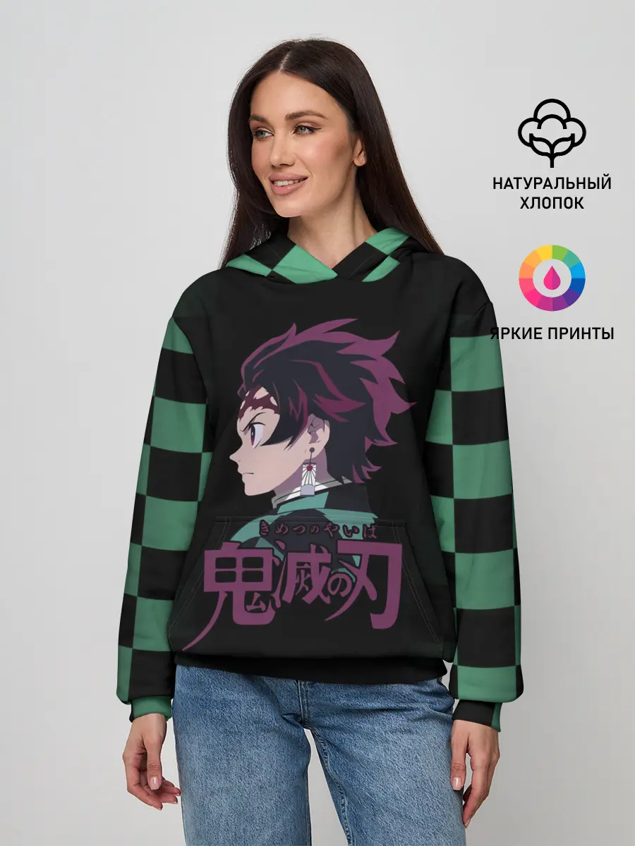 Женское худи / Танджиро Камадо Kimetsu no Yaiba