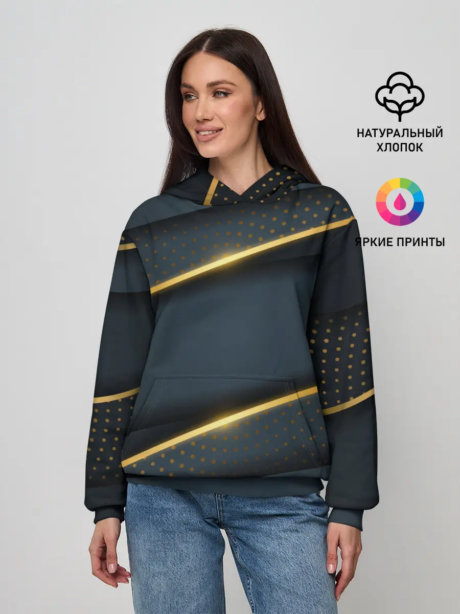 Женское худи / 3D luxury gold