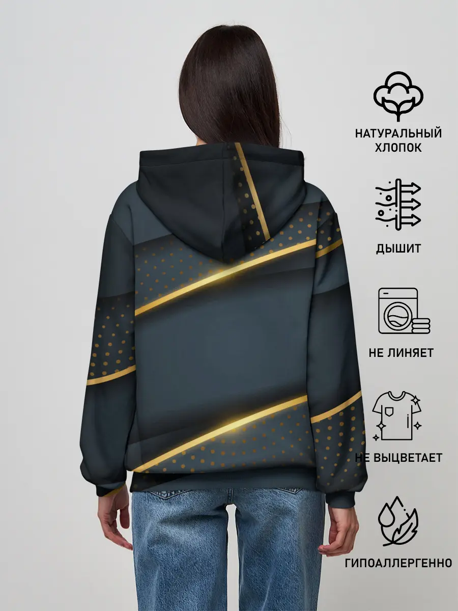 Женское худи / 3D luxury gold