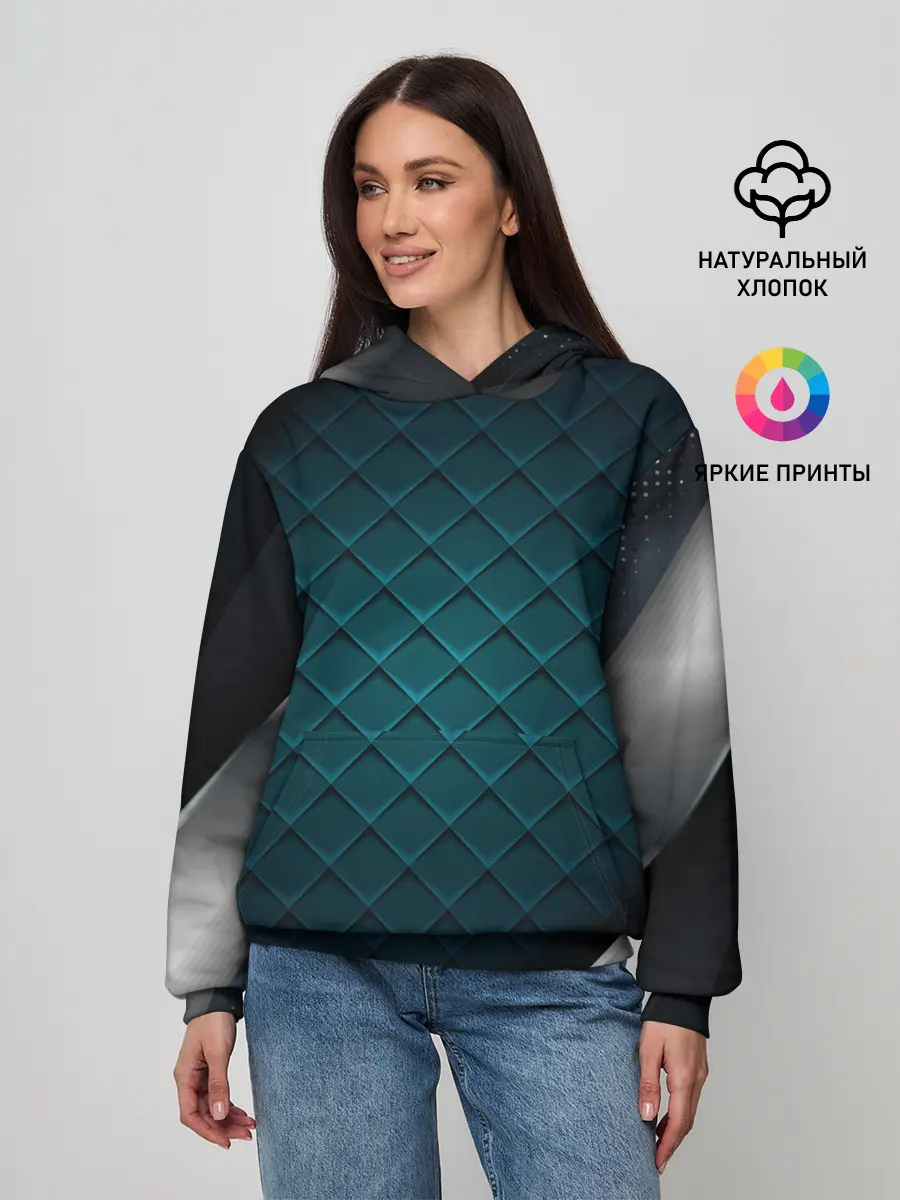 Женское худи / 3D luxury metal