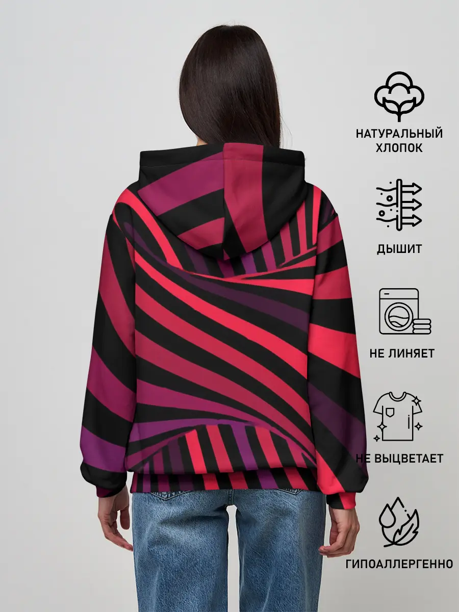 Женское худи / Оптическая иллюзия