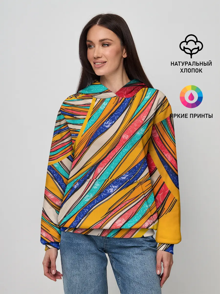 Женское худи / Абстрактное течение