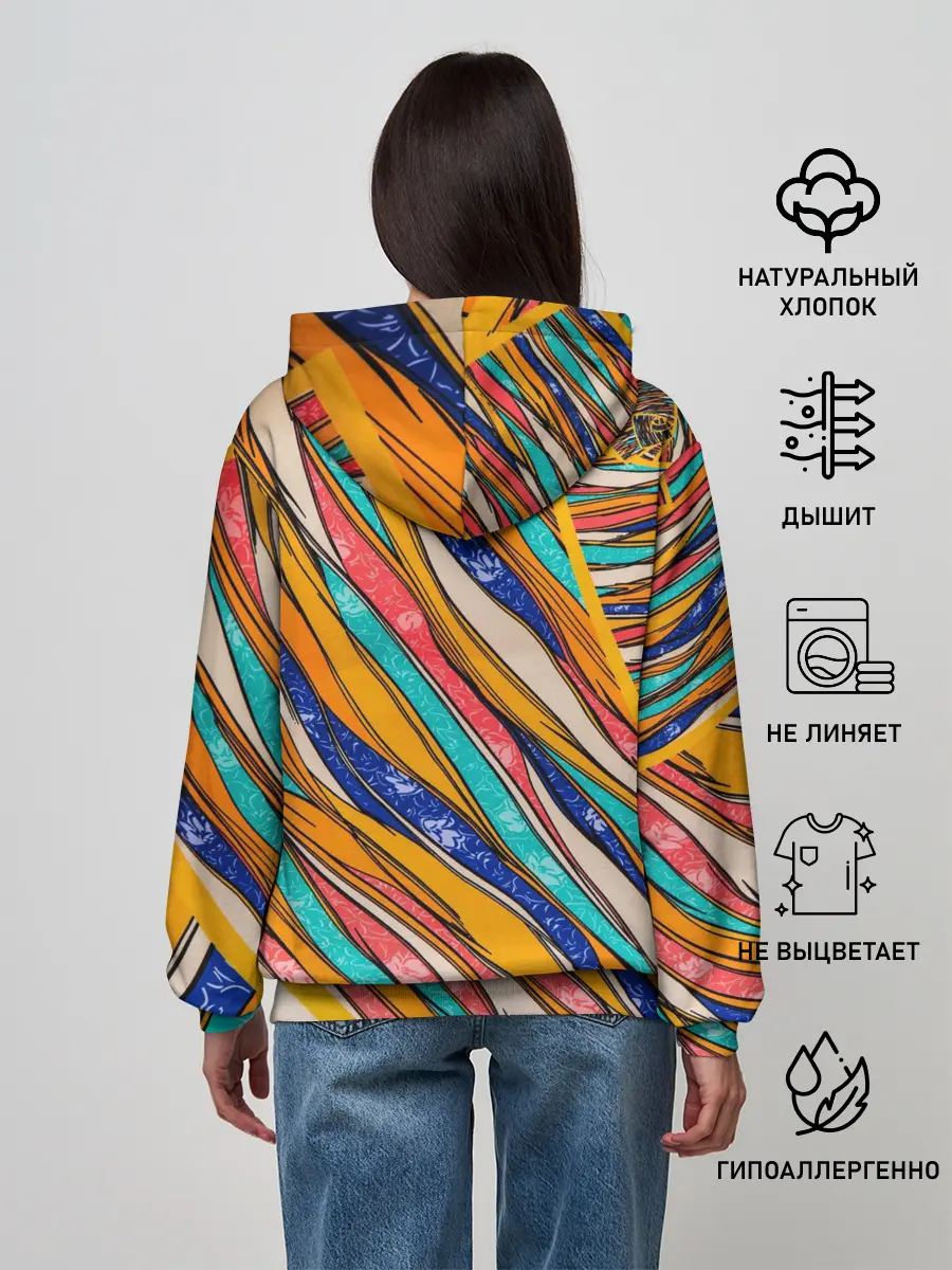 Женское худи / Абстрактное течение