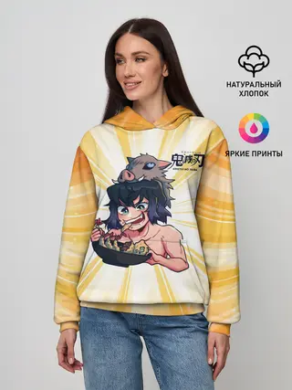 Женское худи / Иноске Хашибира Kimetsu no Yaiba