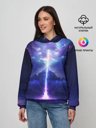 Женское худи / Яркий взрыв в космосе