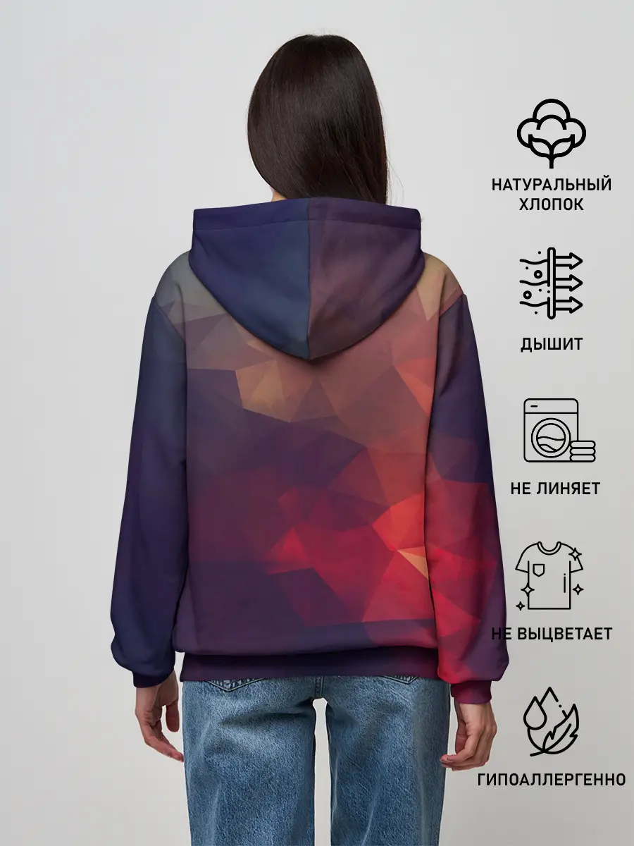 Женское худи / Лавовый вектор