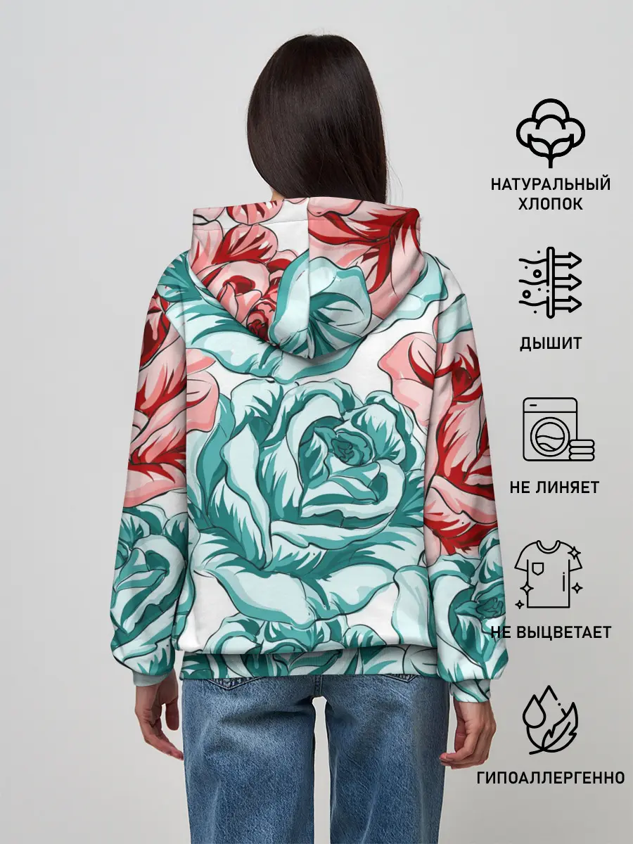 Женское худи / Розы