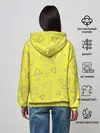 Женское худи / Желтый и серый | Yellow & gray