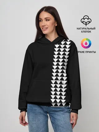 Женское худи / Джейсон Момоа тату узор