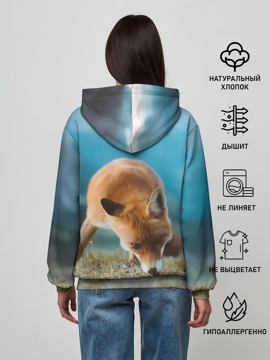 Женское худи / Милая лисичка