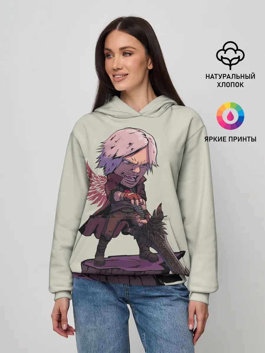 Женское худи / Dante Big head