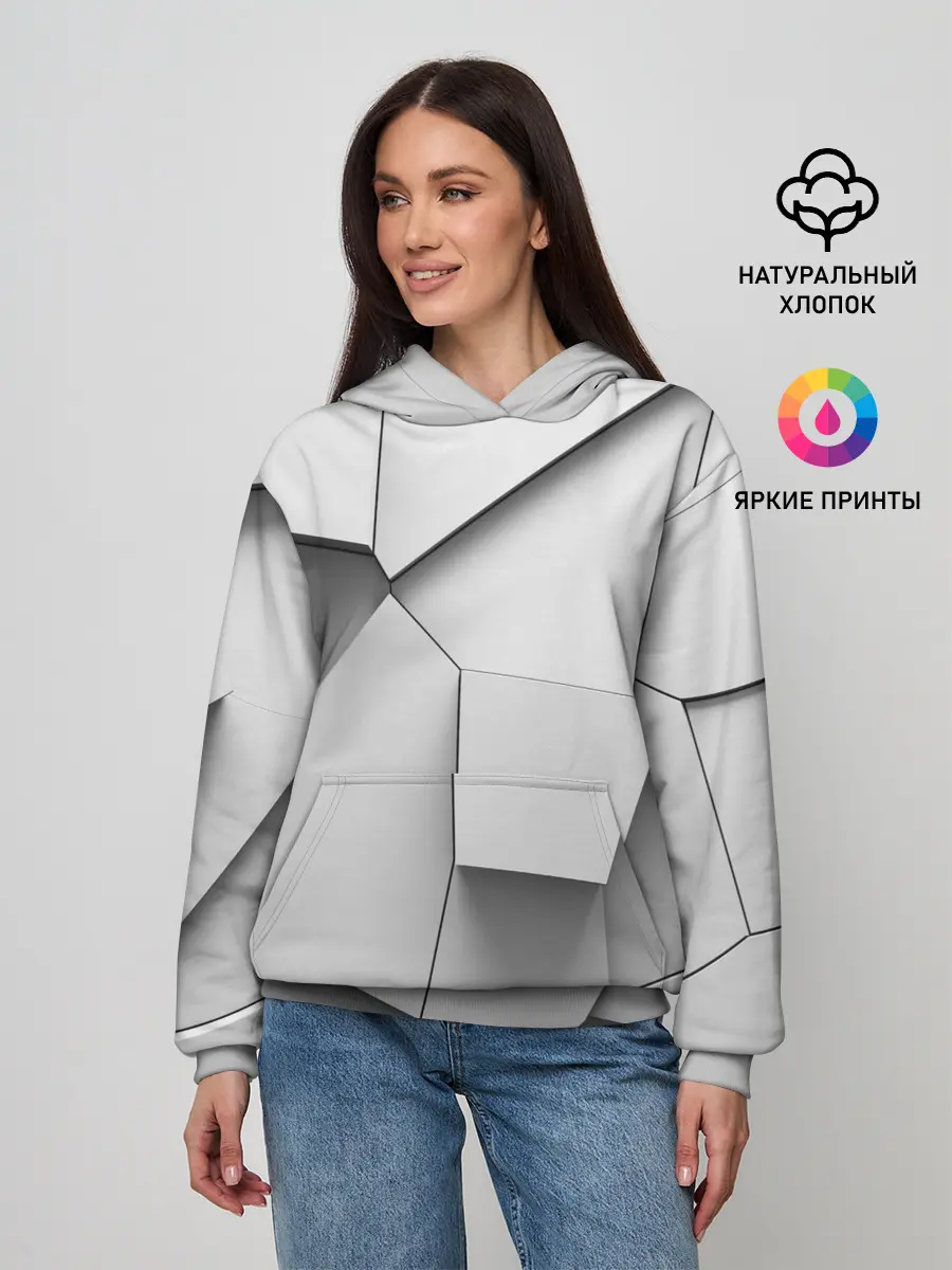 Женское худи / Слом плитки