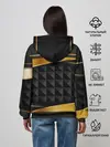 Женское худи / 3D luxury black gold Плиты 3Д