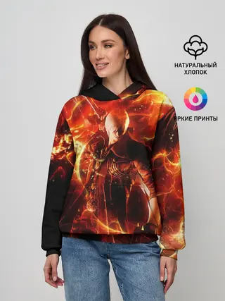 Женское худи / Данте в огне