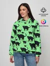 Женское худи / Кошачий фон
