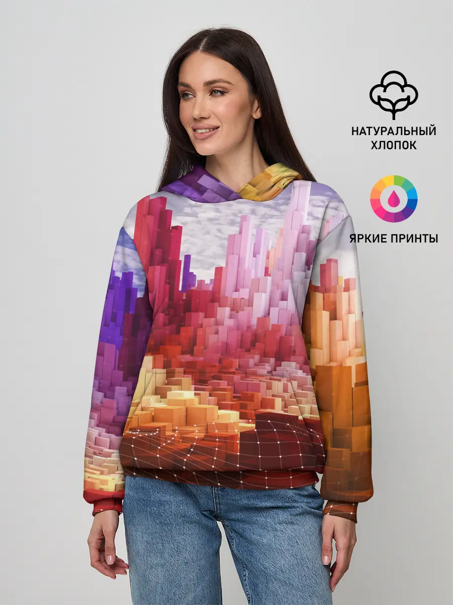 Женское худи / Симуляция города