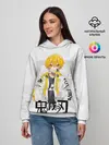 Женское худи / Зеницу Агацума Kimetsu no Yaiba