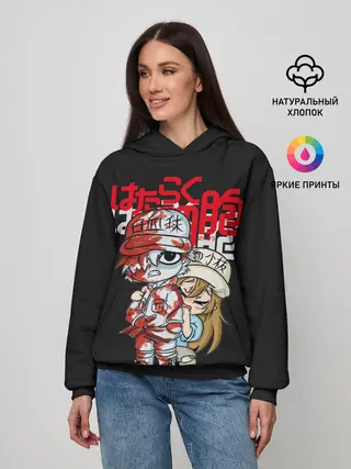 Женское худи / Клетки в крови