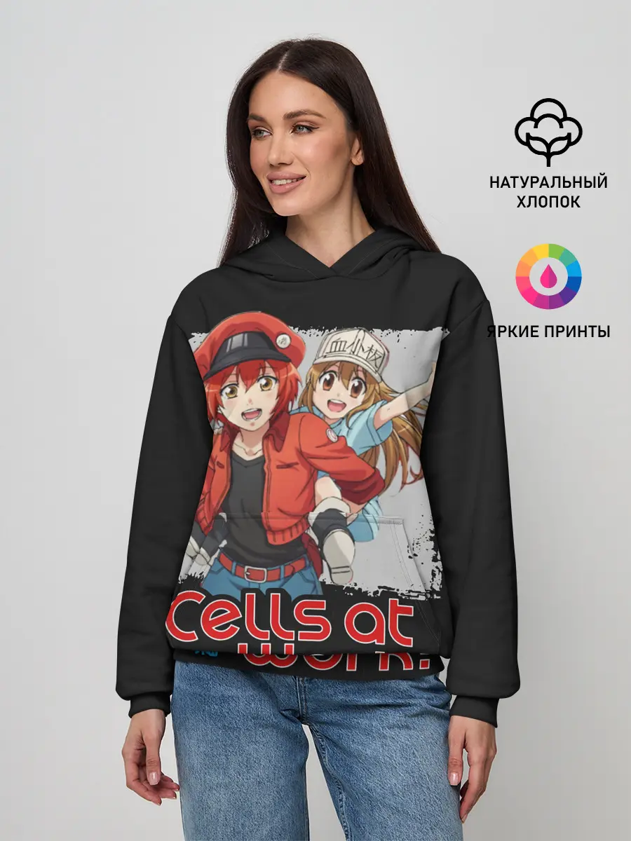 Женское худи / Эритроцит и тромбоцит