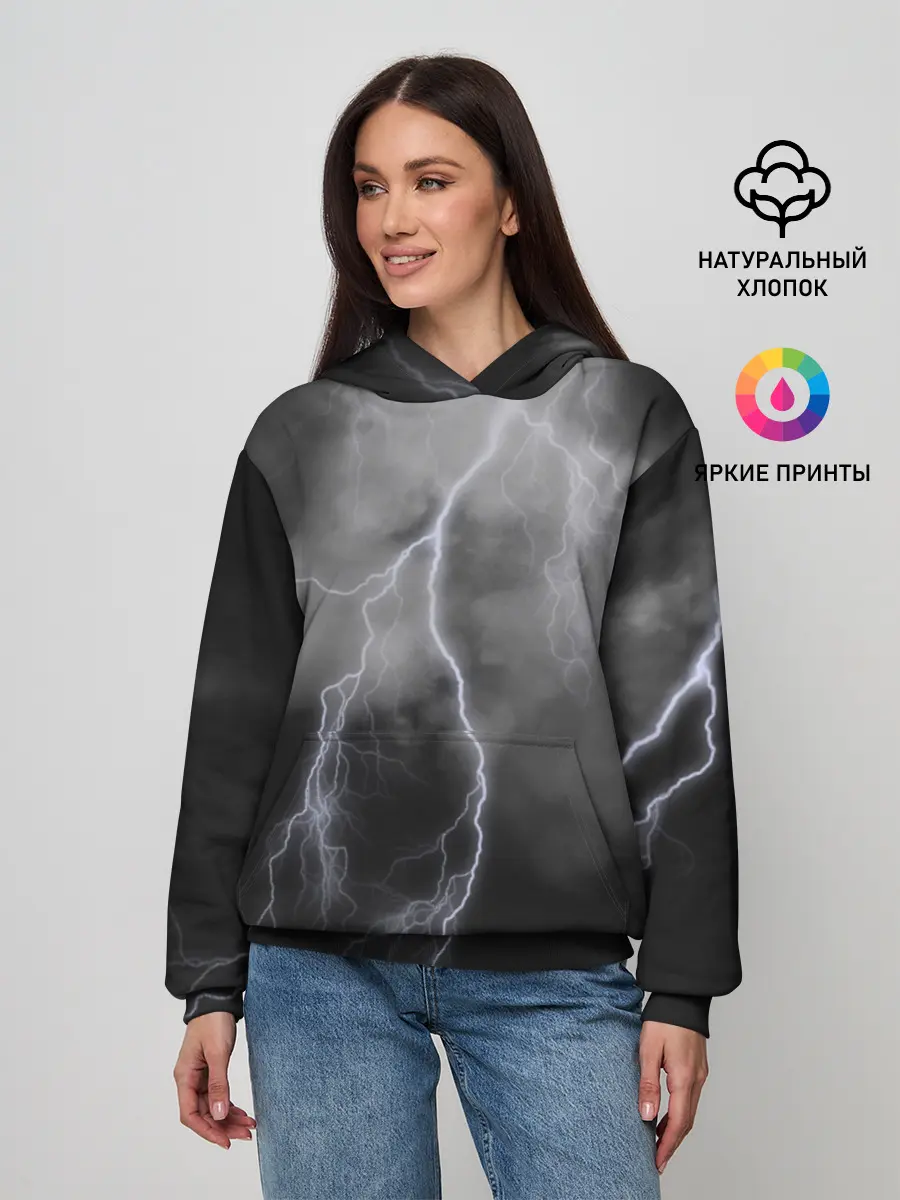 Женское худи / гроза