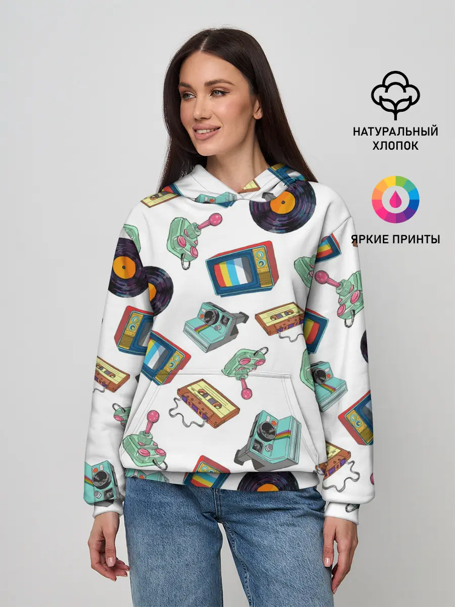 Женское худи / Стиль 80х
