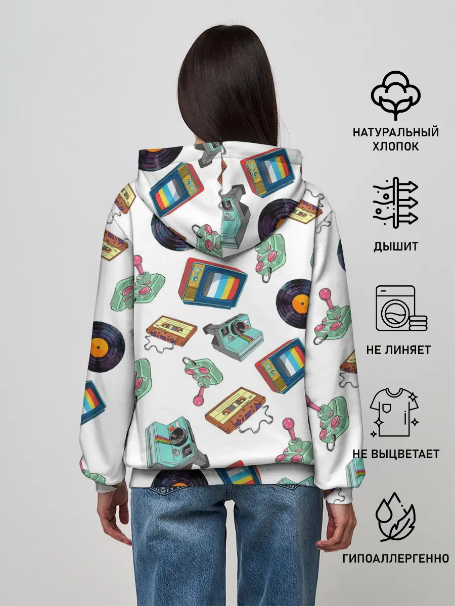 Женское худи / Стиль 80х