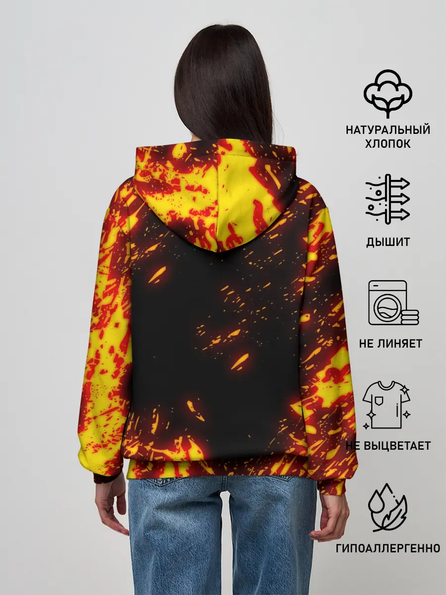 Женское худи / Geometry Dash | Demon