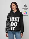Женское худи / JUST DO IT / ПРОСТО СДЕЛАЙ ЭТО