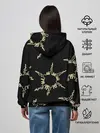 Женское худи / чёрное солнце