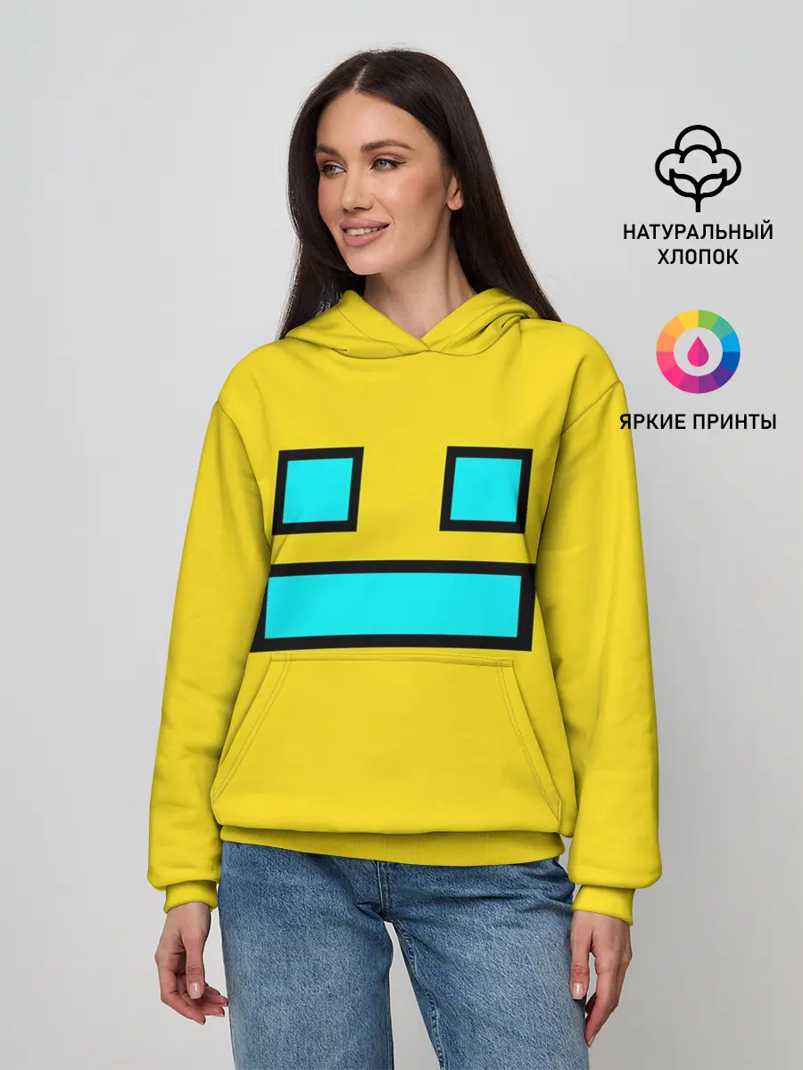 Женское худи / Geometry Dash Smile