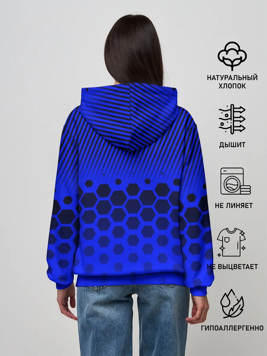 Женское худи / HYUNDAI / ХЕНДАЙ / BLUE STYLE