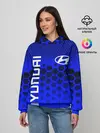 Женское худи / HYUNDAI / ХЕНДАЙ / BLUE STYLE