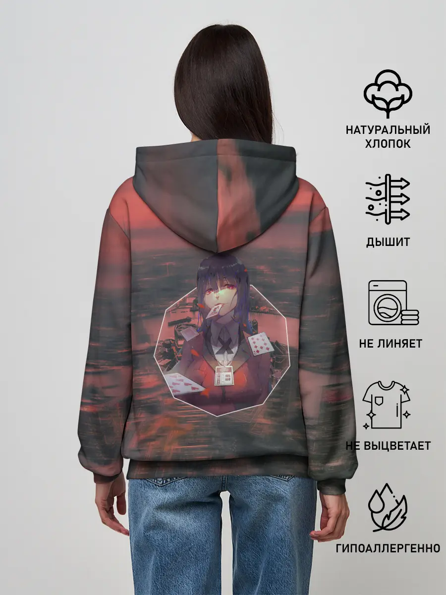 Женское худи / Kakegurui Yumeko Jabami art