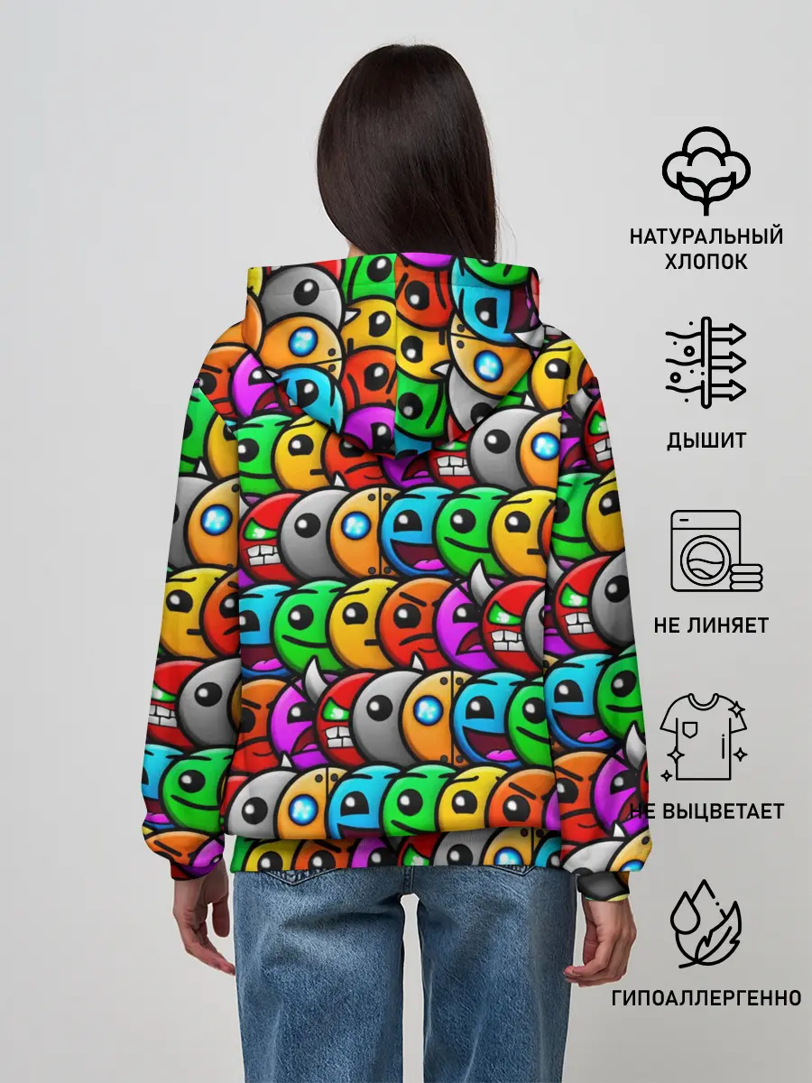 Женское худи / GEOMETRY DASH