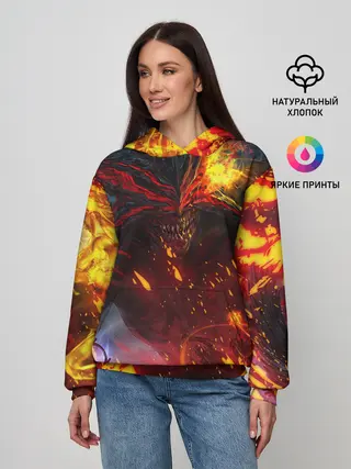 Женское худи / Path of Exile | Fire Demon