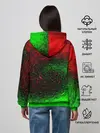 Женское худи / КРАСНАЯ И ЗЕЛЕНАЯ КРАСКА