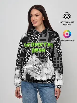 Женское худи / Geometry Dash
